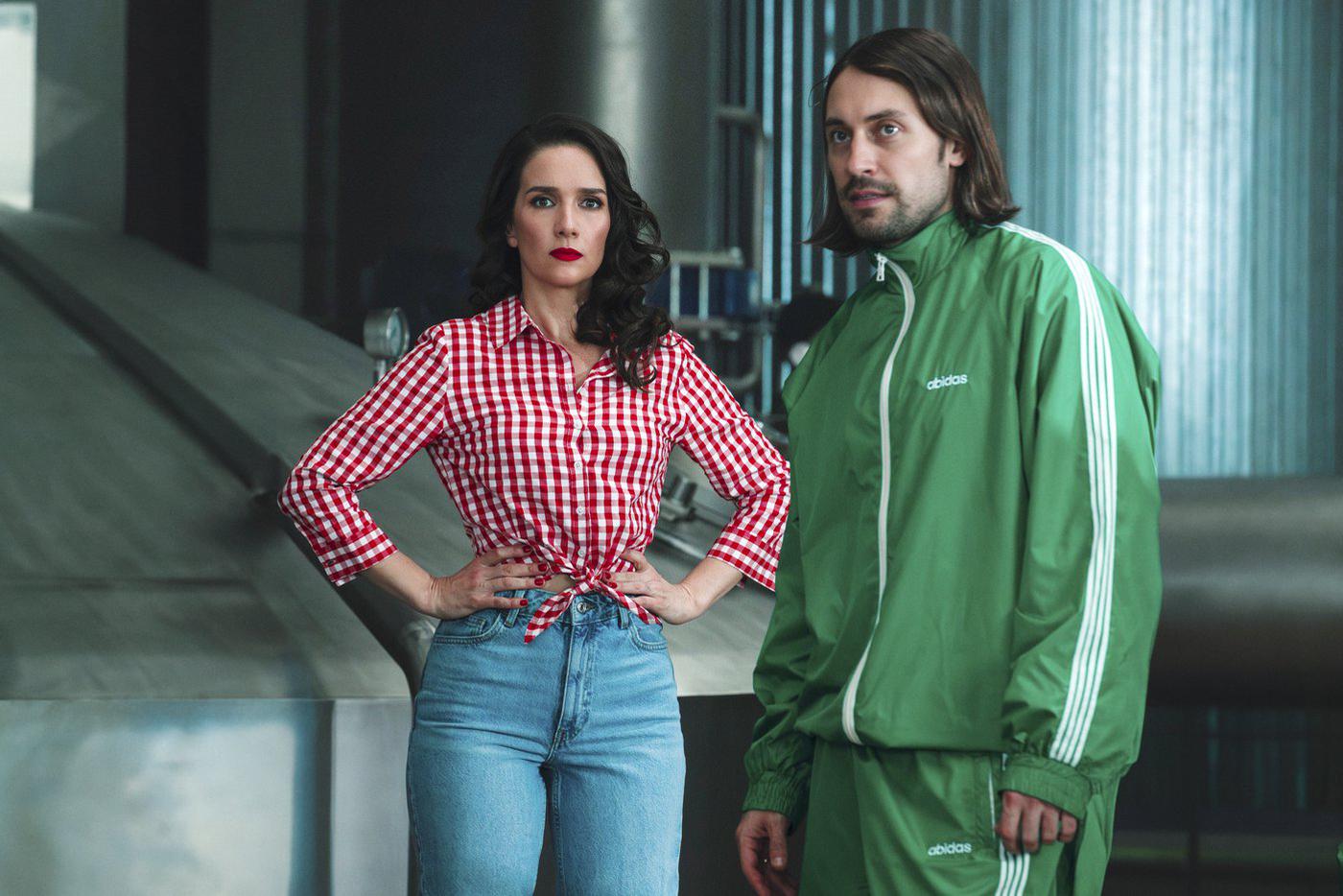 Наталия Орейро и Антон Филипенко на съёмках фильма.