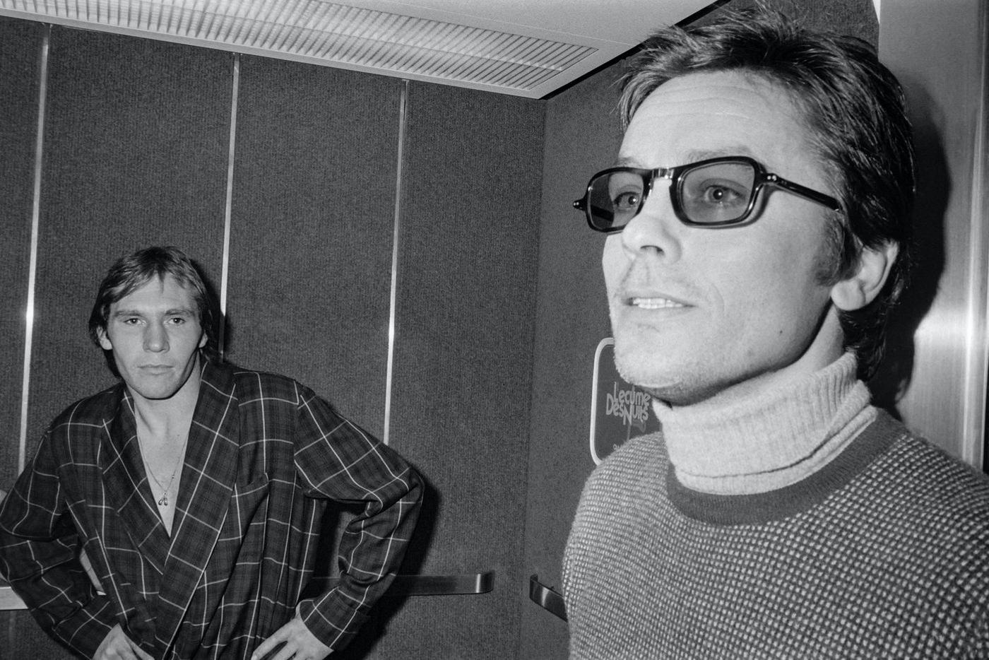 Ален Делон в Париже, 1973 год.