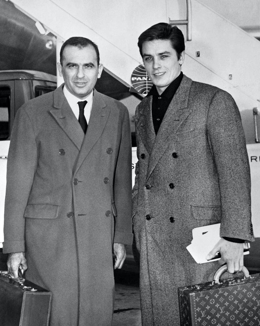 Ален Делон перед поездкой в США, 1961 год.