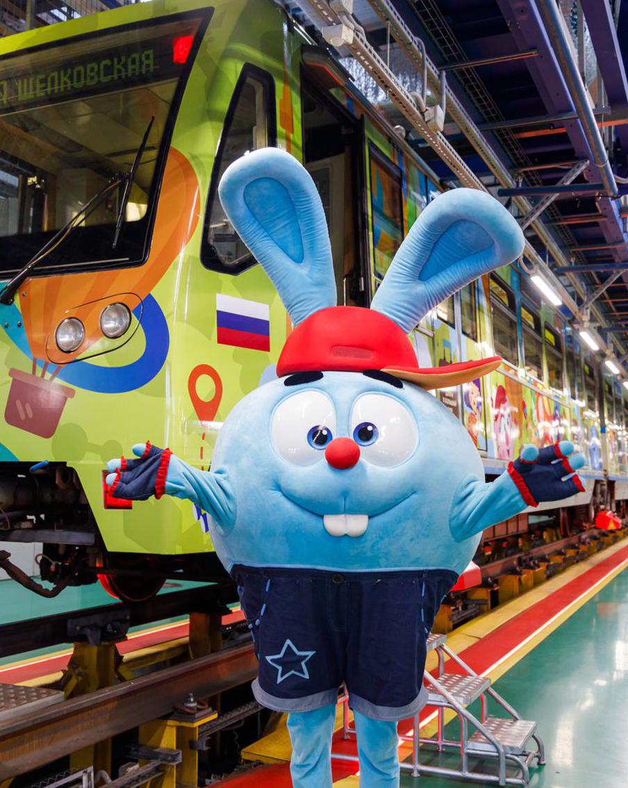 В московском метро запустили тематический поезд с детскими героями мультсериалов