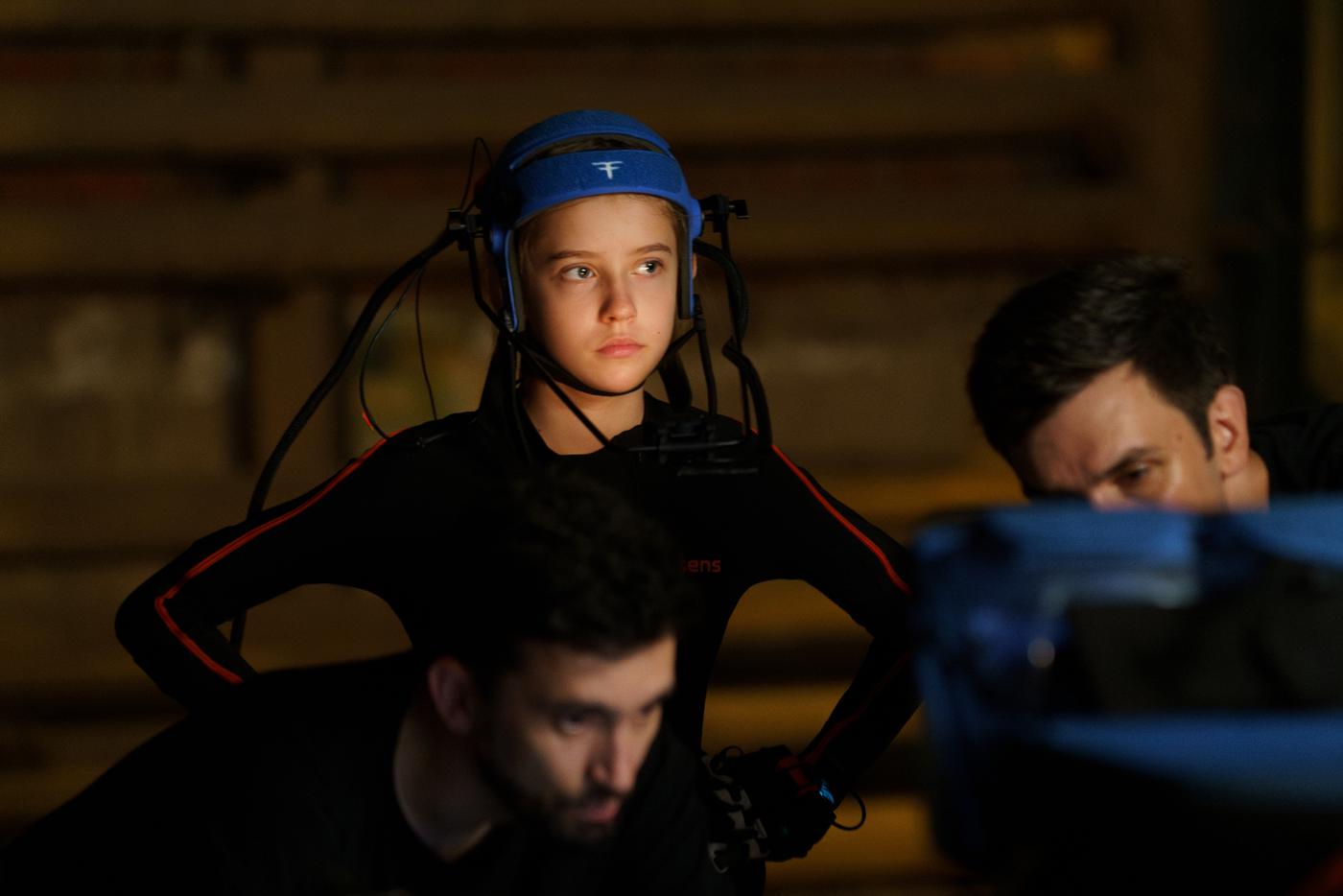 Виталия Корниенко на съёмках фильма "Буратино".