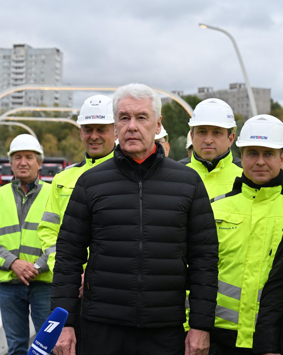 Сергей Собянин рассказал о прогрессе в строительстве эстакады в районе шоссе Энтузиастов