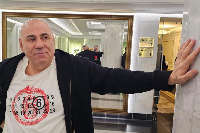 Иосиф Пригожин на концерте к 96-летию Александры Пахмутовой в Кремле.