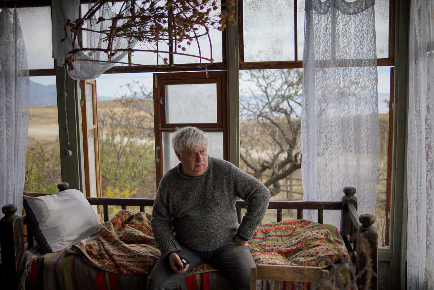 Сергей Члиянц на съёмках картины "Ветер".