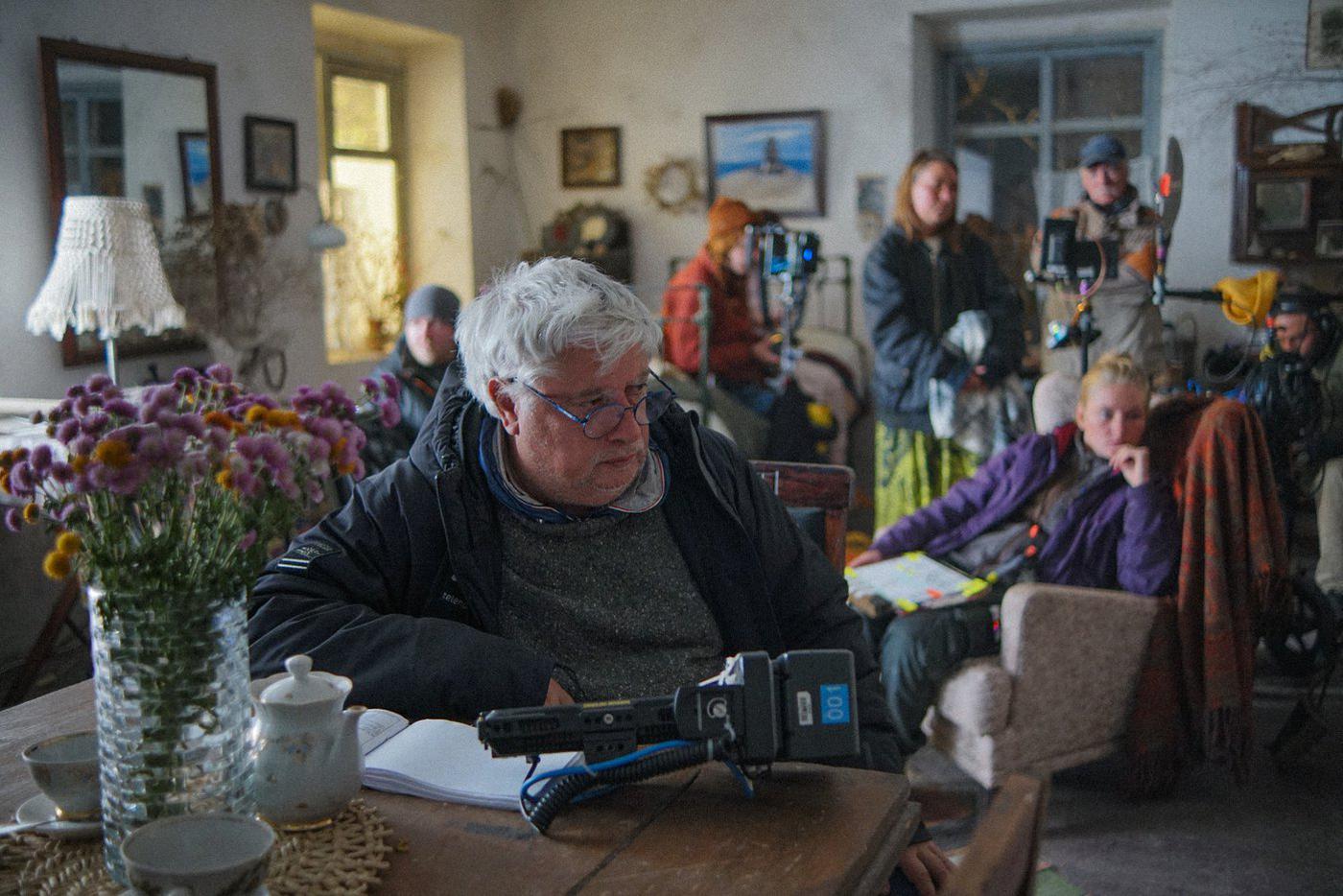 Сергей Члиянц на съёмках картины "Ветер".