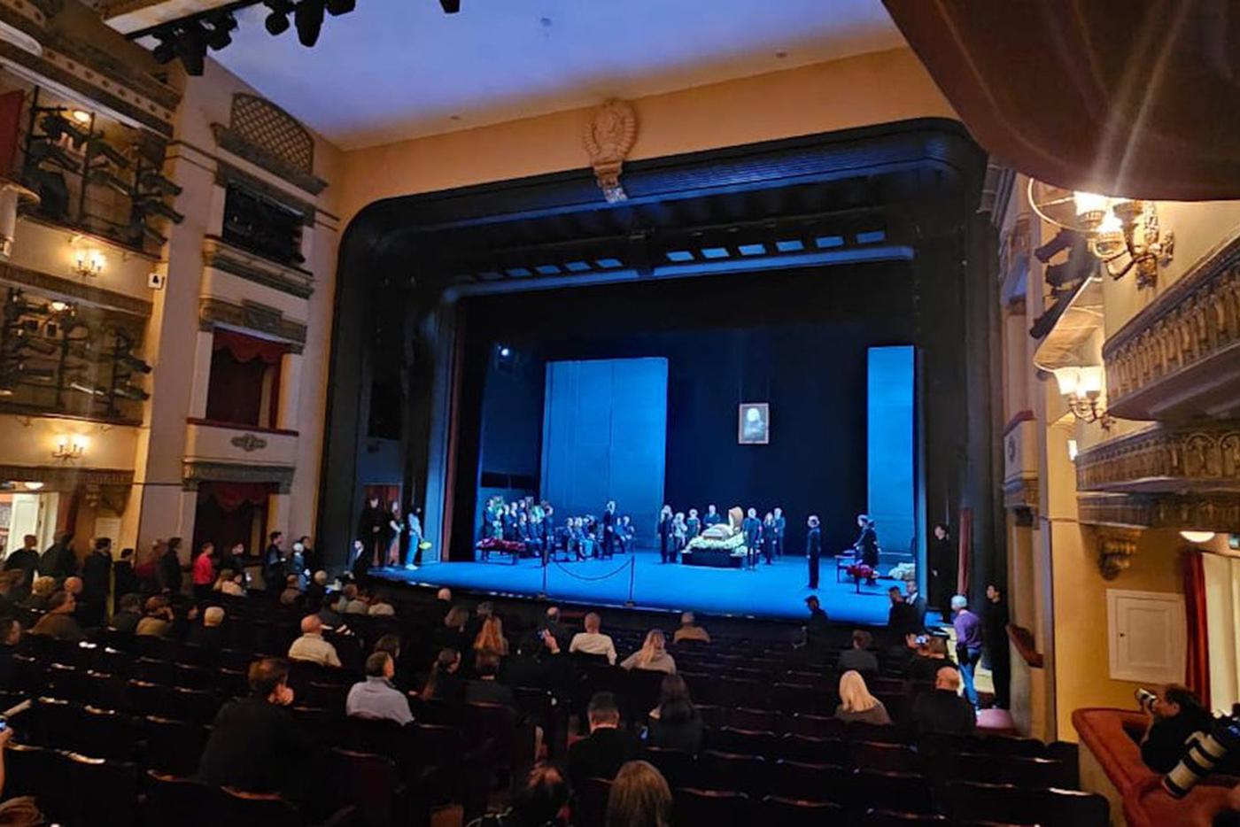 Церемония прощания с Владимиром Симоновым.