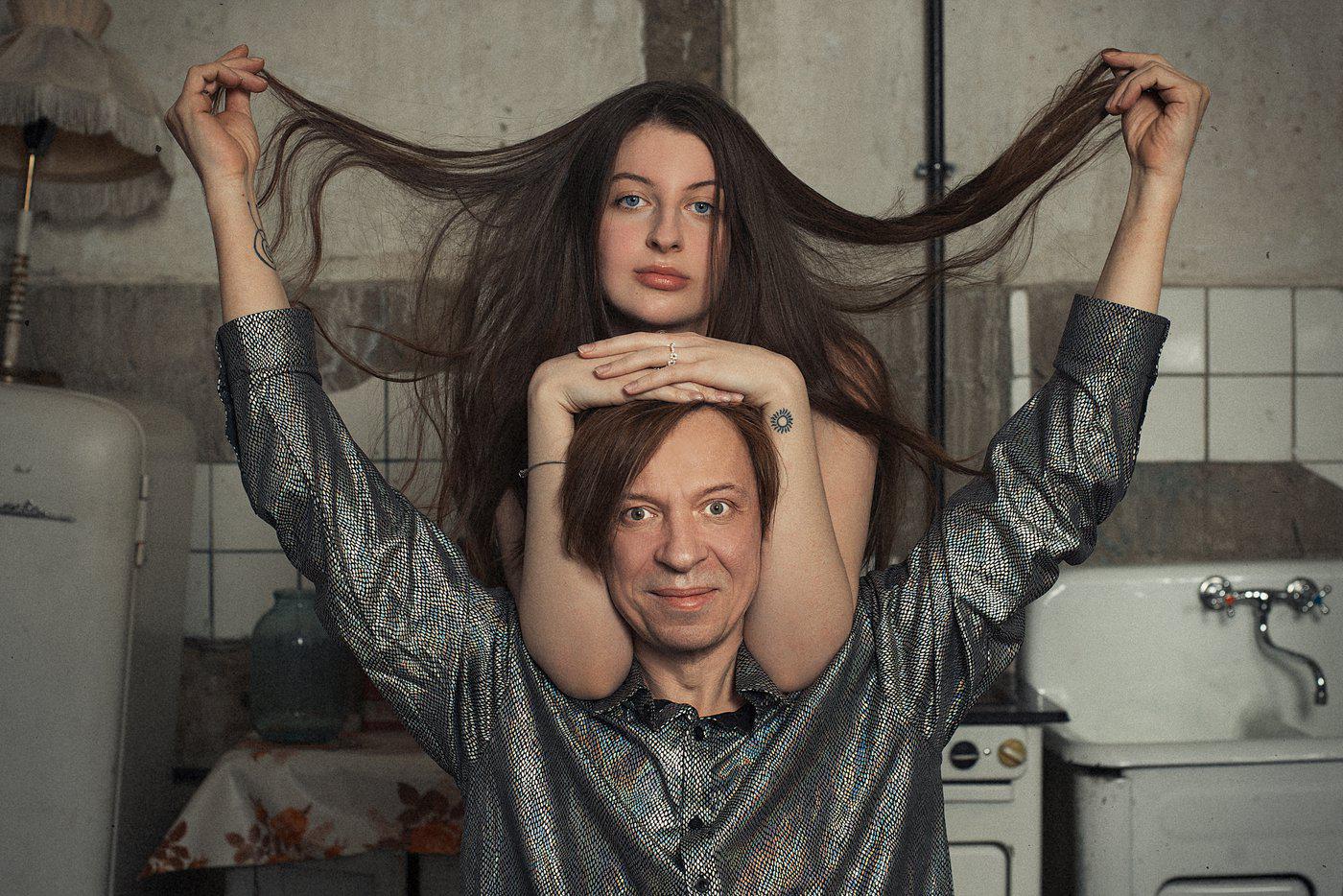 Найк Борзов с дочерью Викторией.