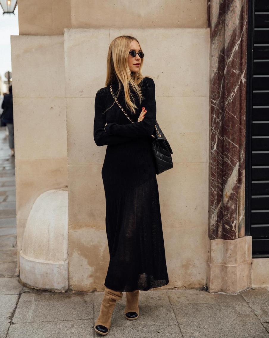 Как носить платье зимой: стильные решения, которые работают в морозы