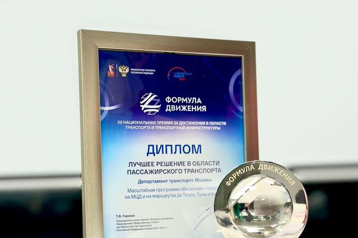 Программа обновления поездов на МЦД и маршрутах до Твери, Тулы и Калуги победила на Национальной премии "Формула движения"