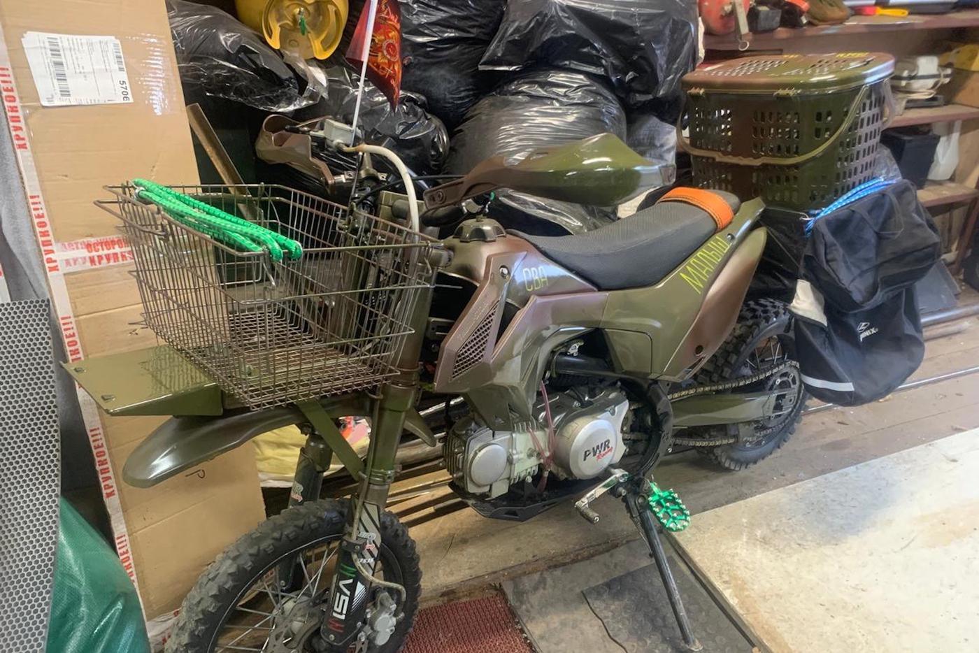 Сейчас питбайк выглядит так.