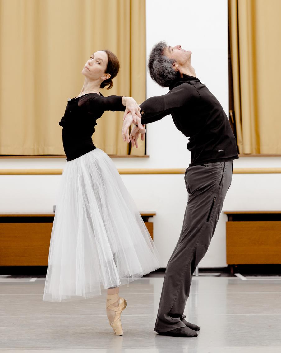 Георги Смилевски и Марианна Рыжкина на репетиции.