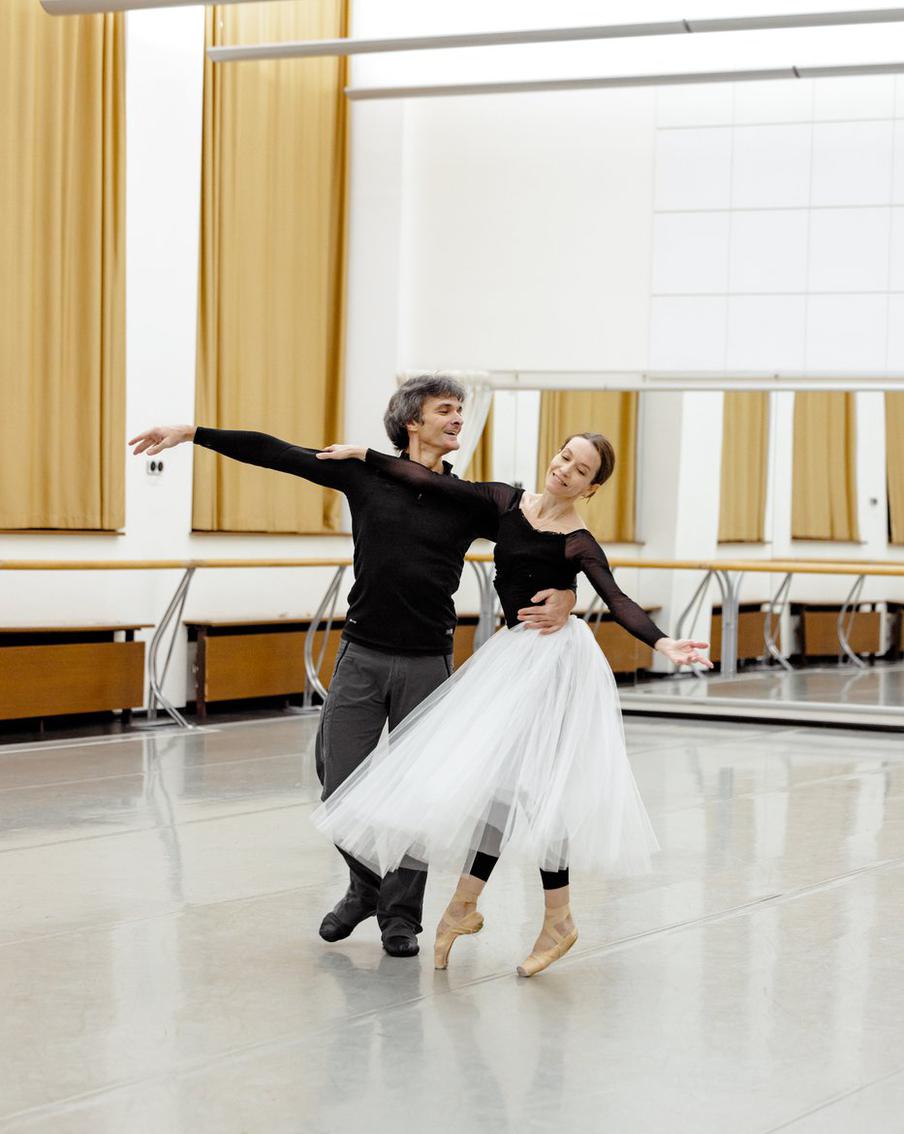 Георги Смилевски и Марианна Рыжкина на репетиции.