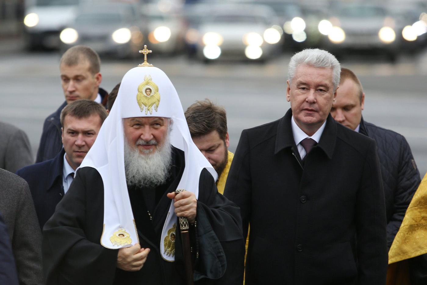 Сергей Собянин поздравил Патриарха Московского и всея Руси Кирилла с днём рождения