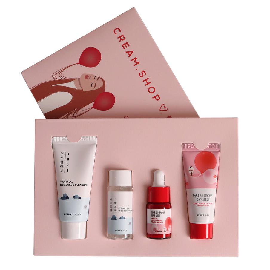 Набор миниатюр для лица с коллагеном и камелией и морской водой Round lab & Cream.Shop (2000 ₽)