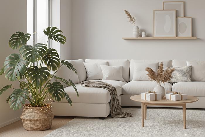 Как создать атмосферный зимний интерьер с помощью комнатных растений