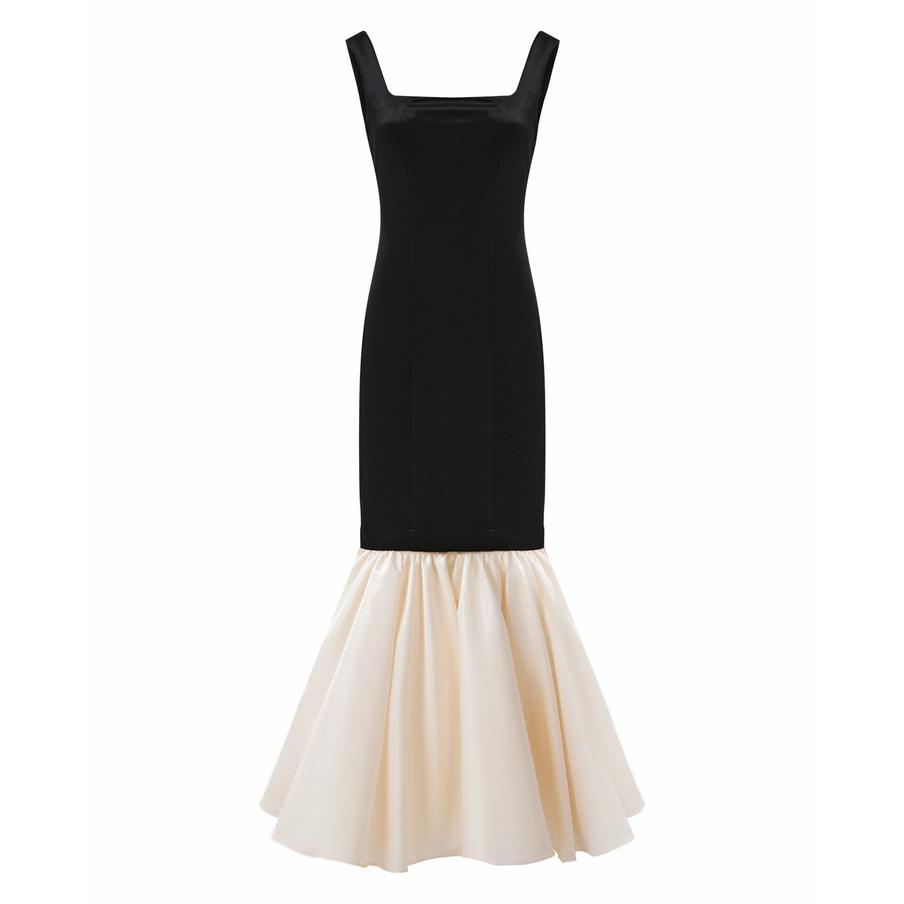 Бархатное платье со съёмным воланом Charuel (24 990 ₽)