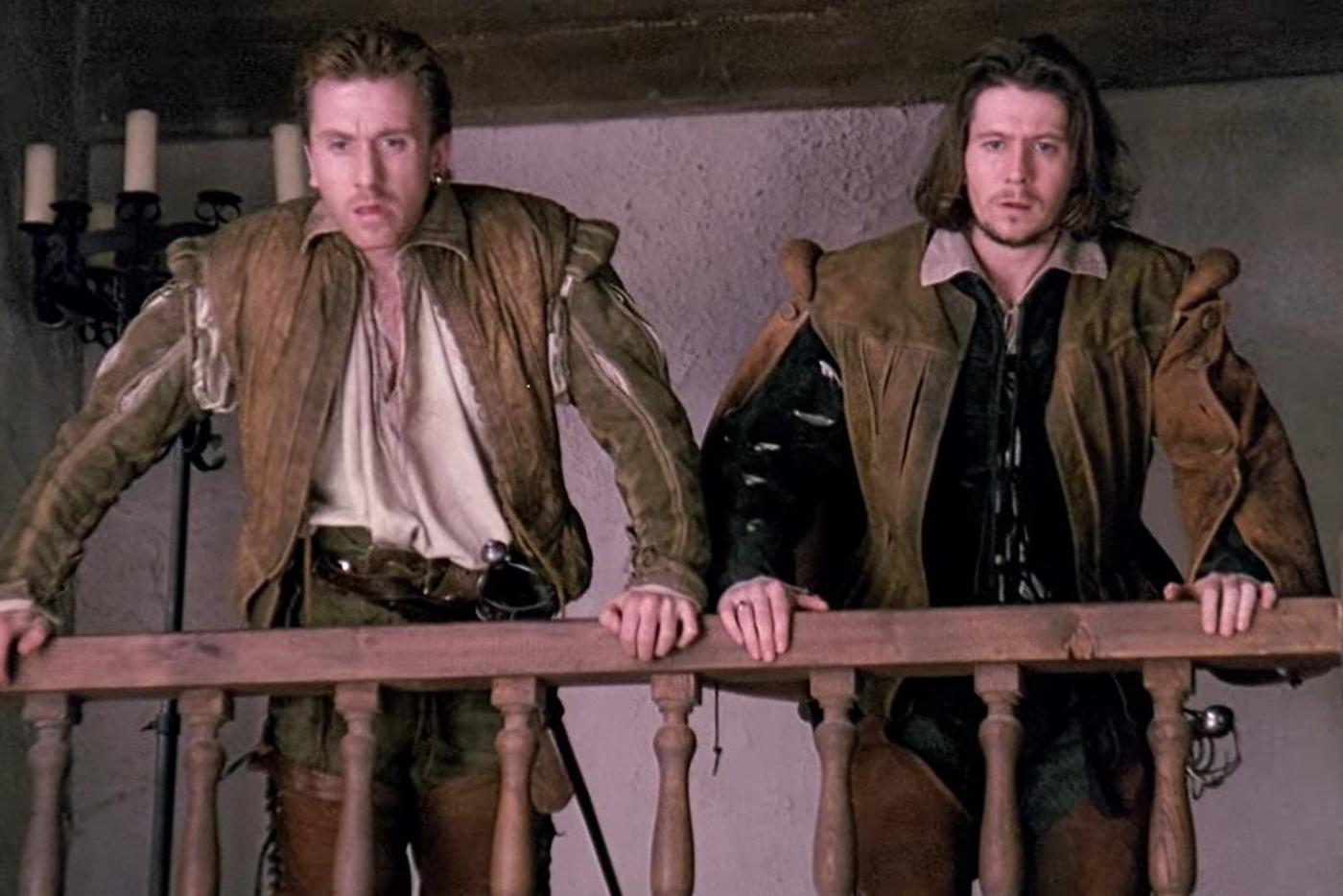 Тим Рот и Гари Олдман в фильме Тома Стоппарда "Розенкранц и Гильденстерн мертвы" (1990).