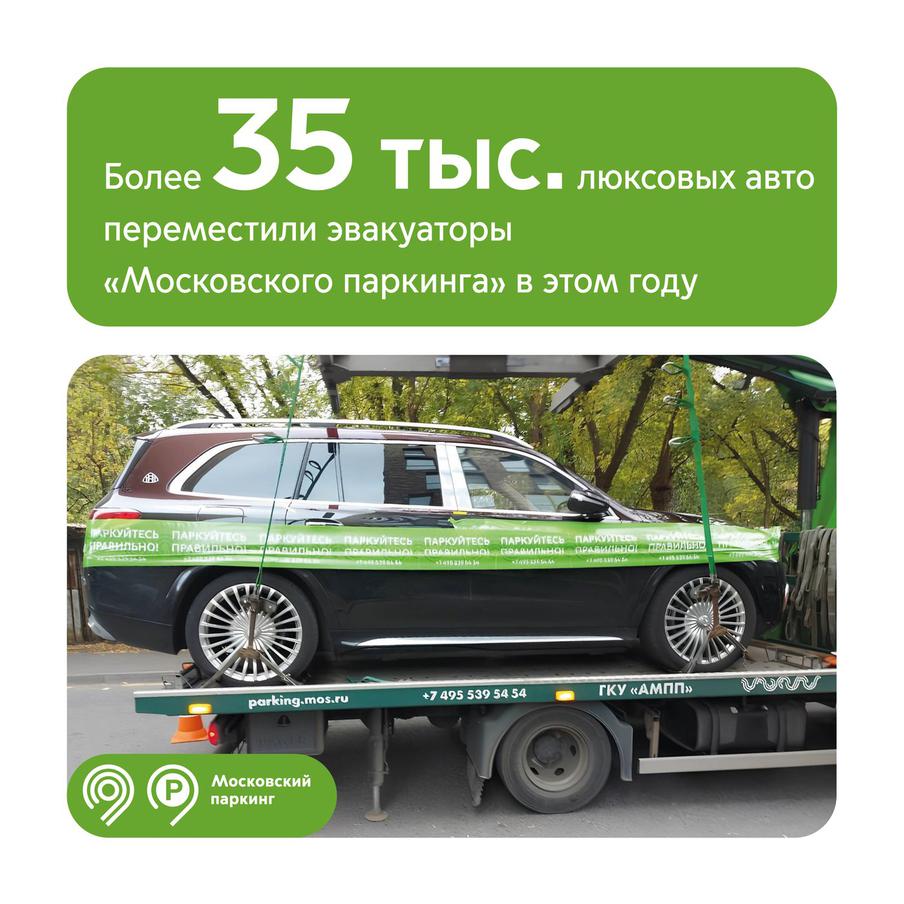 35 тыс. машин премиум-класса переместили на спецстоянки с начала 2025 года. С начала 2025 года эвакуационные службы "Московского паркинга" переместили на специализированные стоянки более 35 тысяч автомобилей премиум-класса, которые нарушали правила дорожного движения. Об этом сообщил заместитель мэра Москвы по вопросам транспорта и промышленности Максим Ликсутов