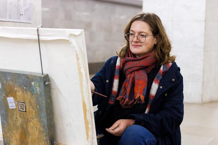 11-ю точку проекта "Искусство в метро" открыли на станции метро "Полянка"