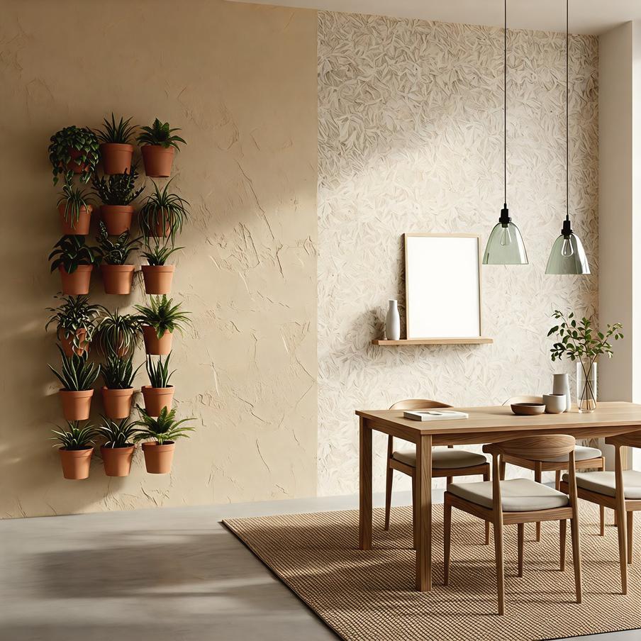 Натарульные материалы в отделке стен удивят вас своей долговечностью.