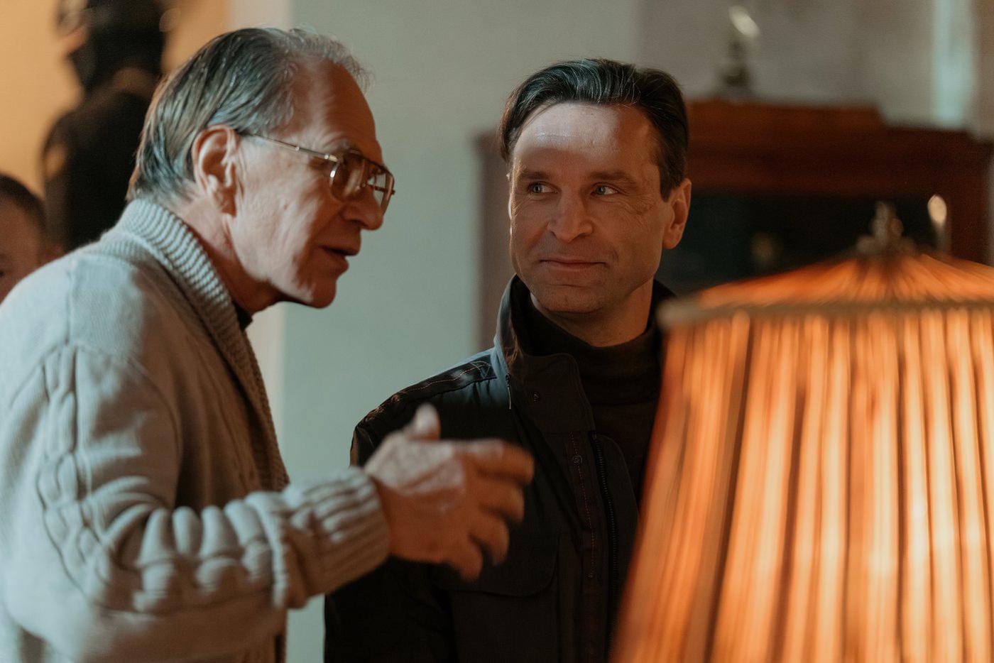 Алексей Гуськов и Виктор Добронравов на съёмках третьего сезона "Инспектора Гаврилова".