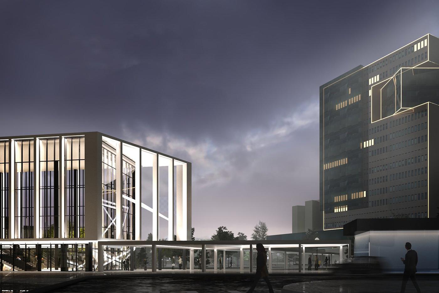 Проект городского вокзала "Серп и Молот".