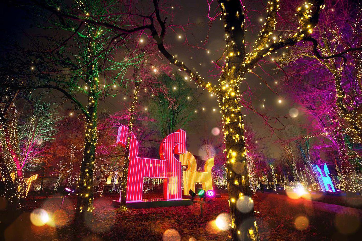 Табун светящихся лошадей "пасётся" на территории больницы № 1 имени Н. И. Пирогова.