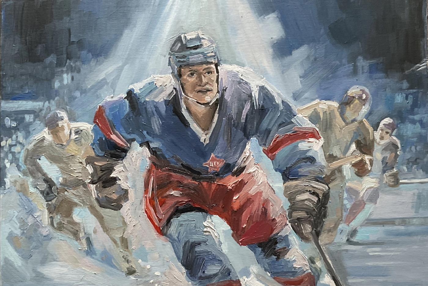 "Прошёл штрафбат, подорвался на мине": как выглядят на холсте спортсмены, ставшие героями ВОВ