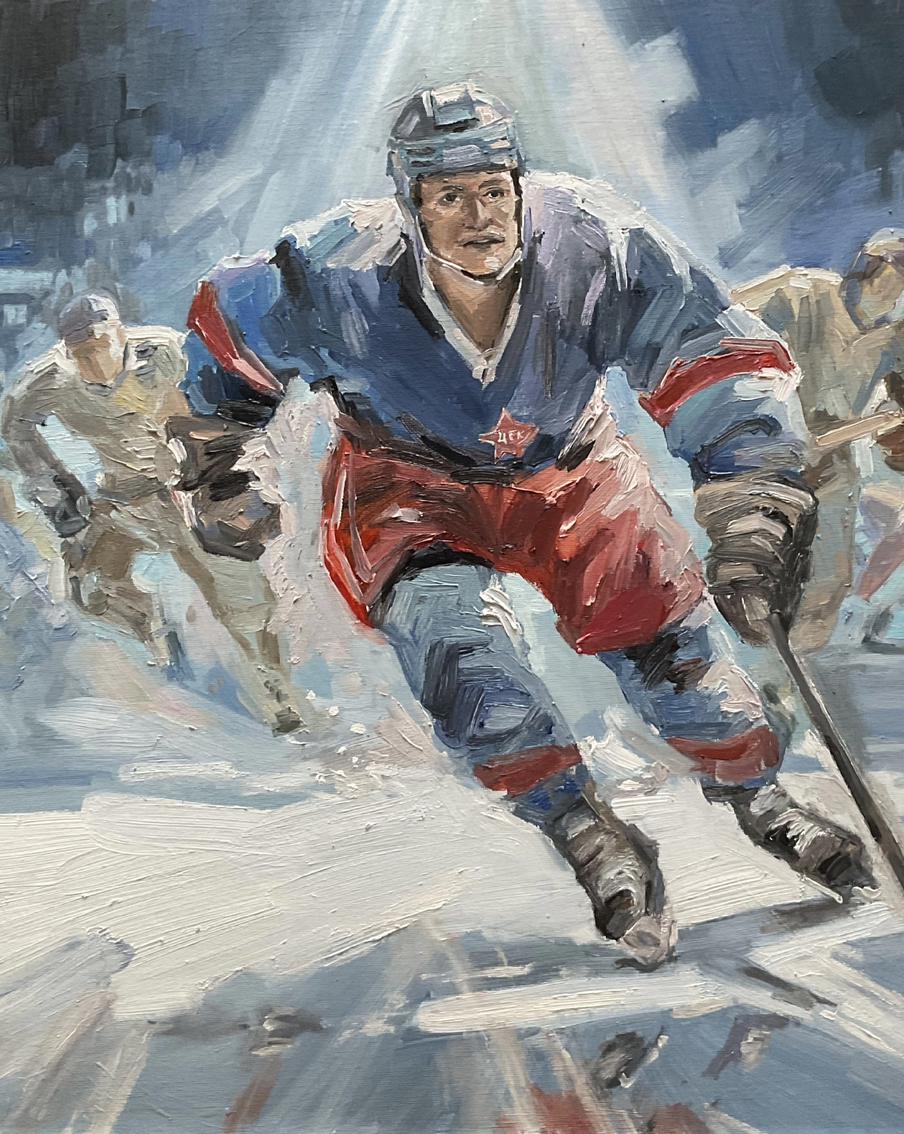 "Прошёл штрафбат, подорвался на мине": как выглядят на холсте спортсмены, ставшие героями ВОВ