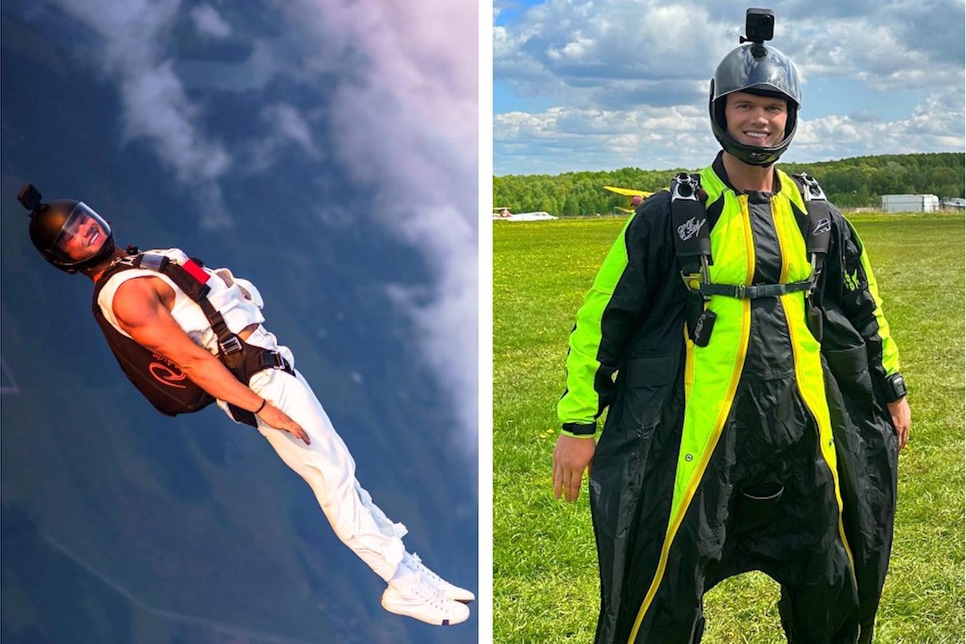 Сергей Бойцов на аэродроме Большое Грызлово.