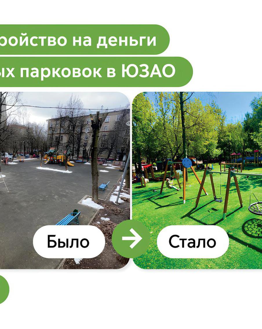 Максим Ликсутов рассказал о проведённом за счёт вырученных с платных парковок средств благоустройстве ЮЗАО
