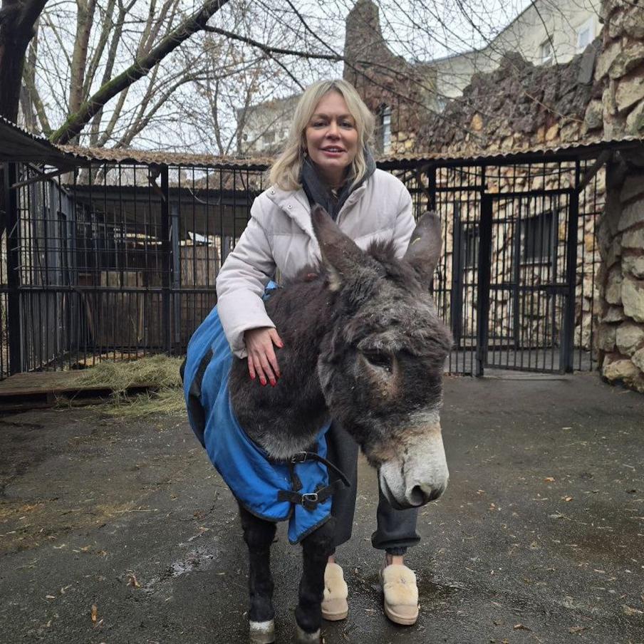 Ирина и её четвероногий друг Жорик.