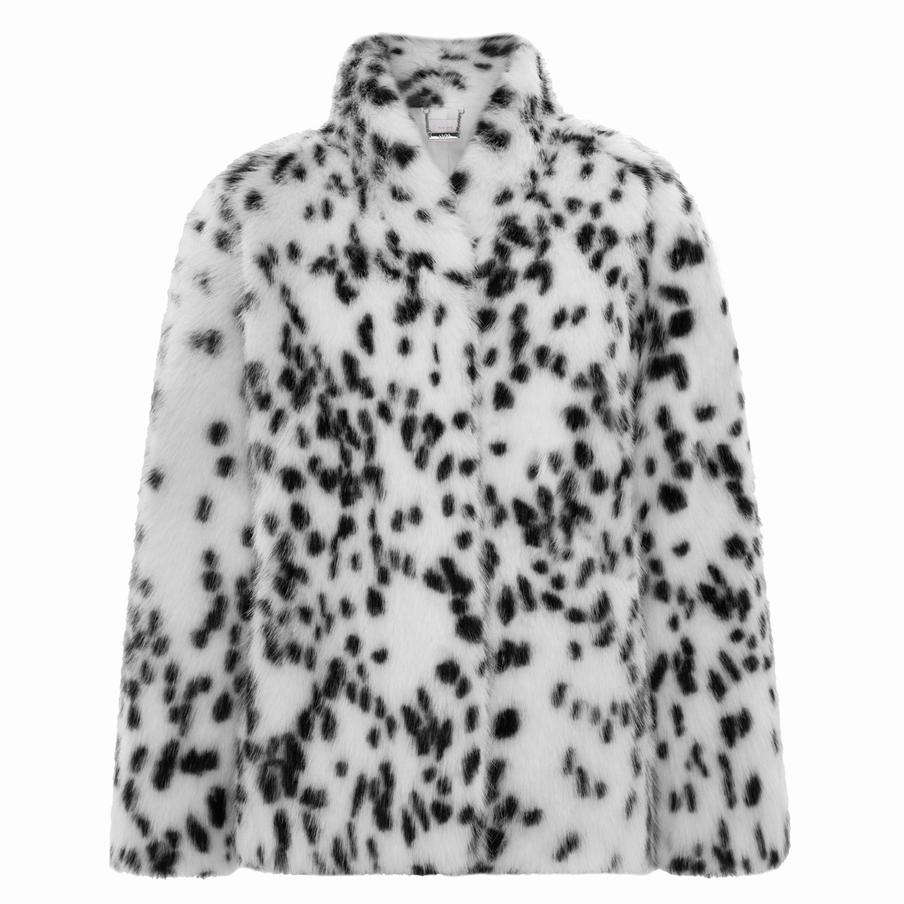 Шуба из пятнистого экомеха Lichi (19 999 ₽)