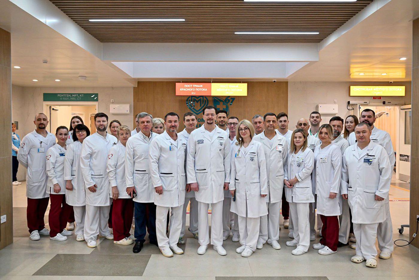 Сергей Собянин открыл корпус больницы № 67 им. Ворохобова после реконструкции