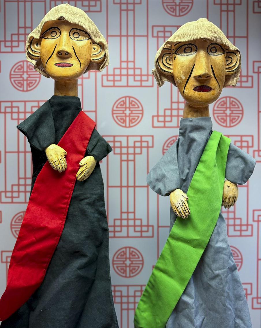 На выставке "Люди, куклы, маски. Театр Дальнего Востока и Юго-Восточной Азии".