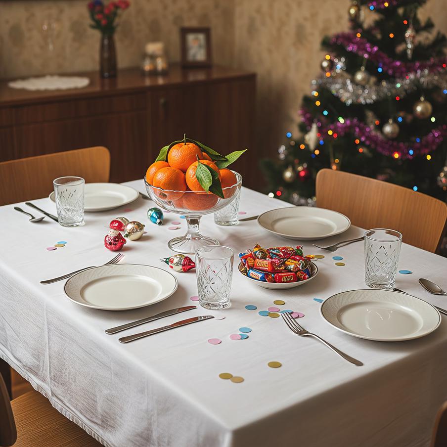 Новый год в стиле ретро.