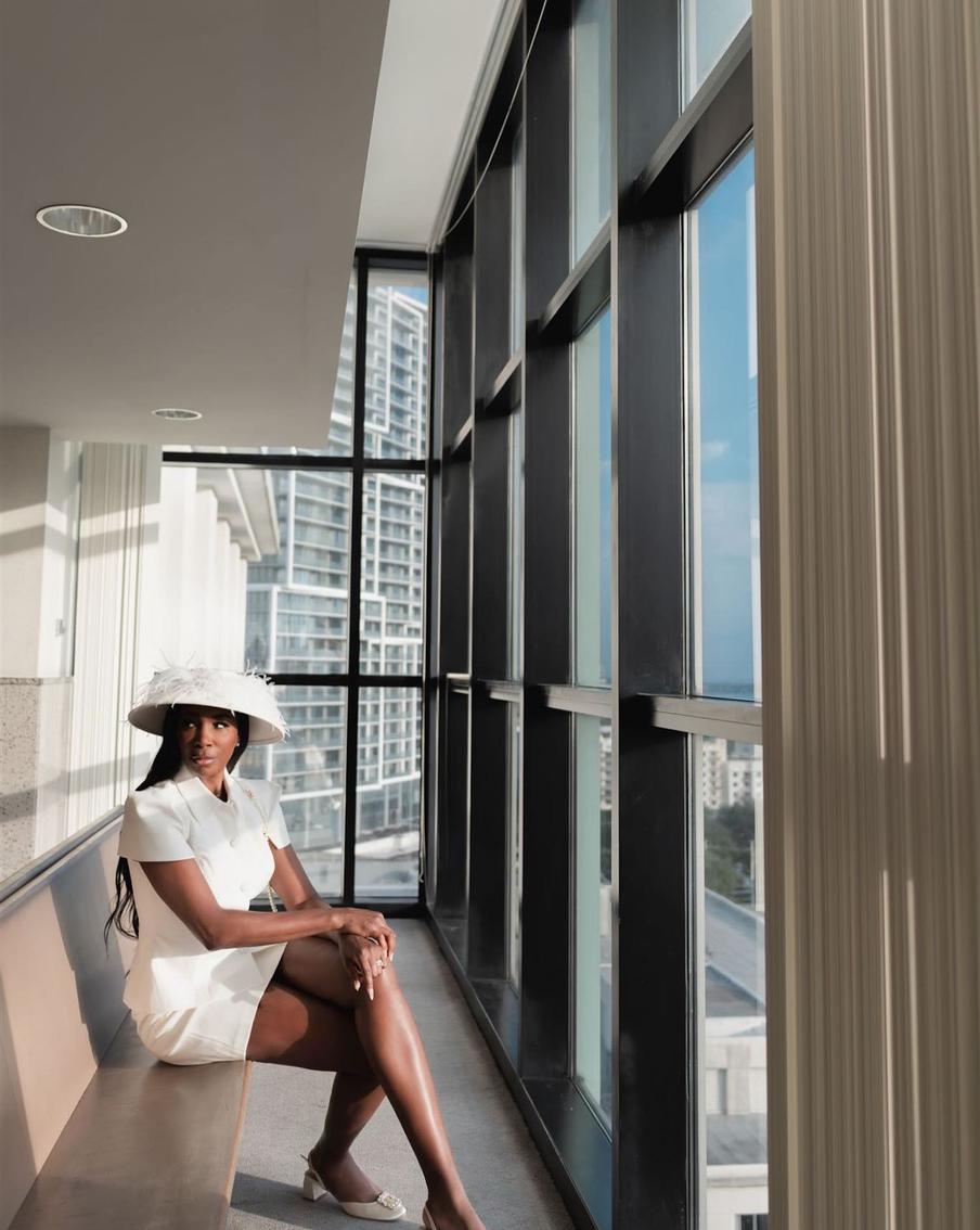 Свадебный образ Винус Уильямс.