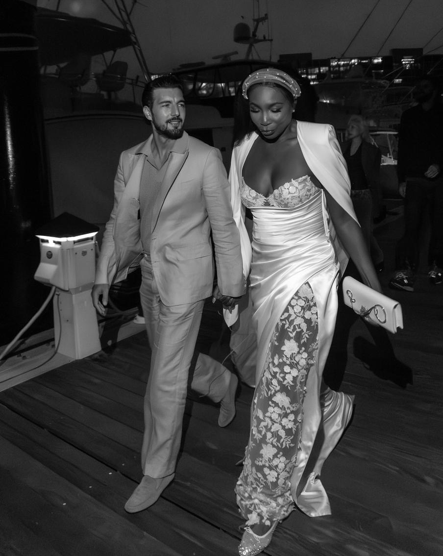 Свадебные образы Винус Уильямс и Андреа Прети.