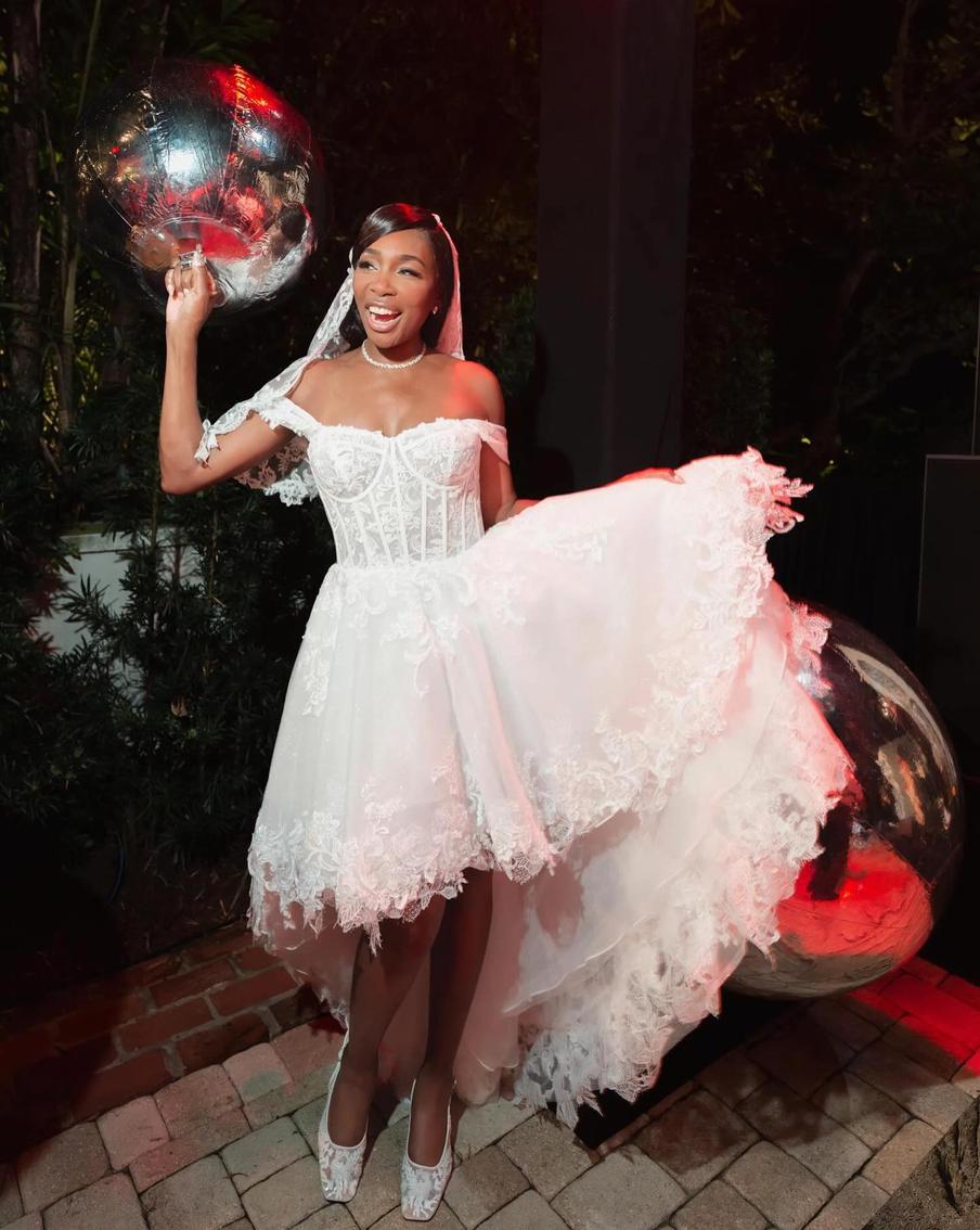 Свадебный образ Винус Уильямс.