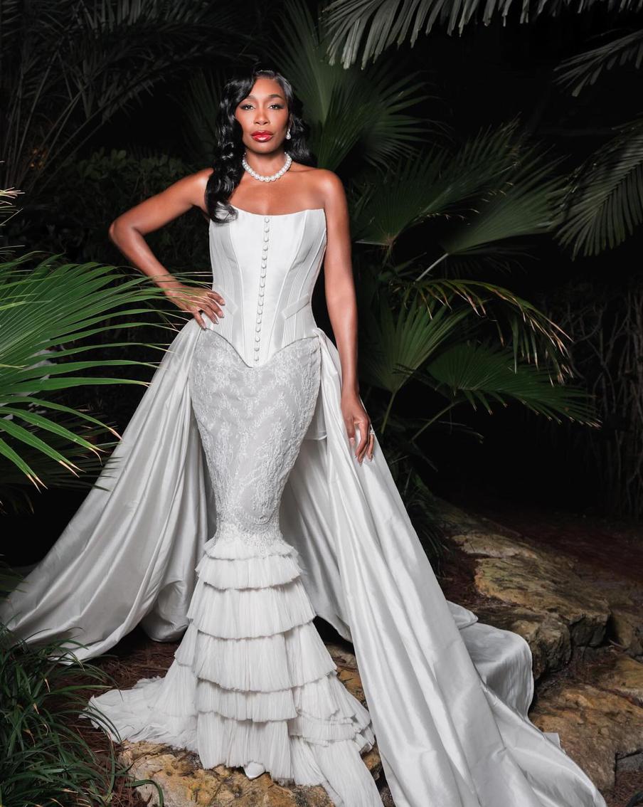 Свадебный образ Винус Уильямс.