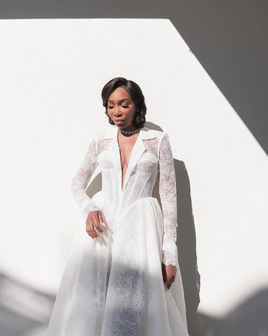 Свадебный образ Винус Уильямс.