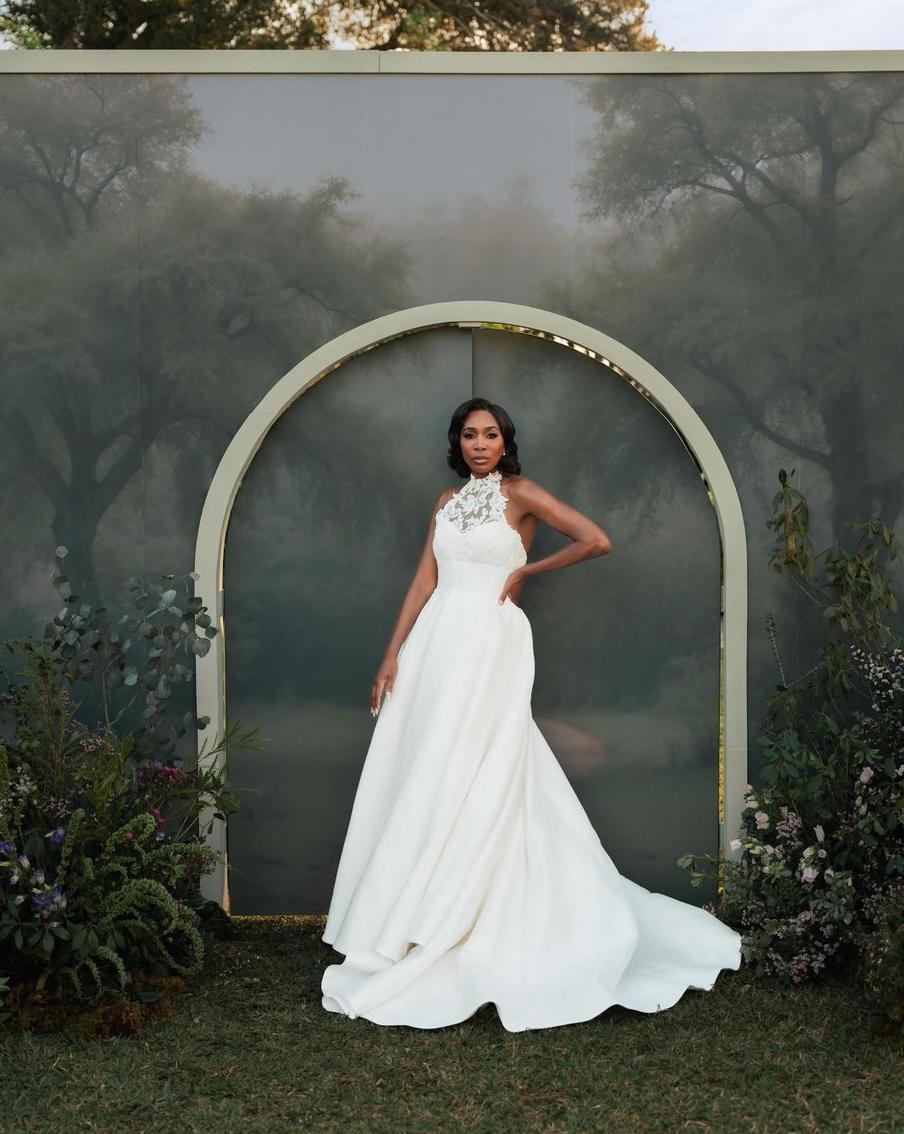 Свадебный образ Винус Уильямс.