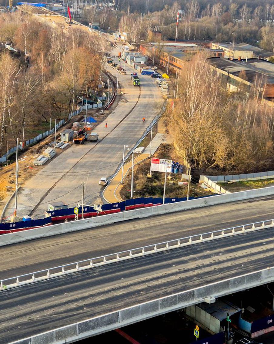 Сергей Собянин сообщил об открытии путепровода на Варшавском шоссе