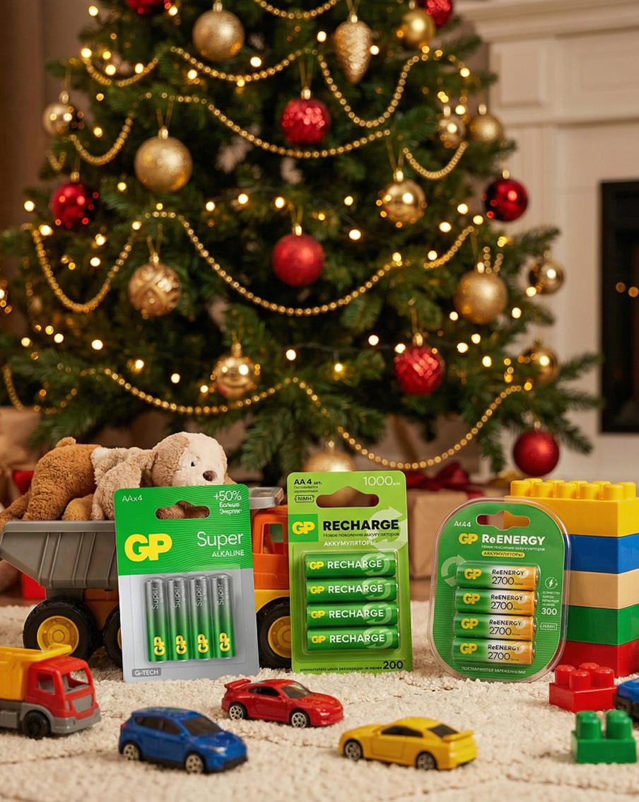 Дайте празднику энергию: как батарейки GP создают новогоднее волшебство