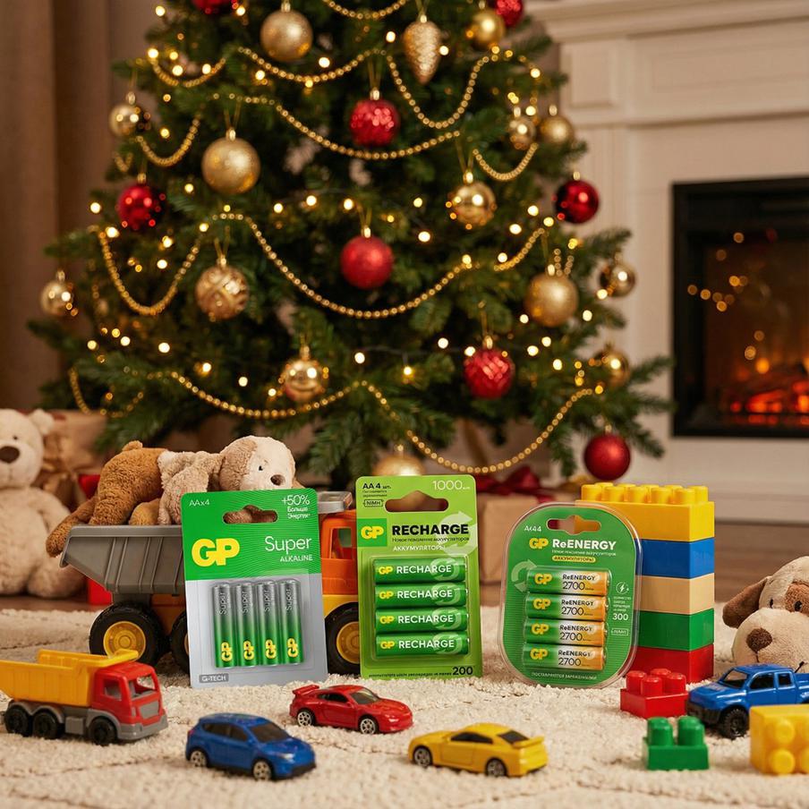 Дайте празднику энергию: как батарейки GP создают новогоднее волшебство