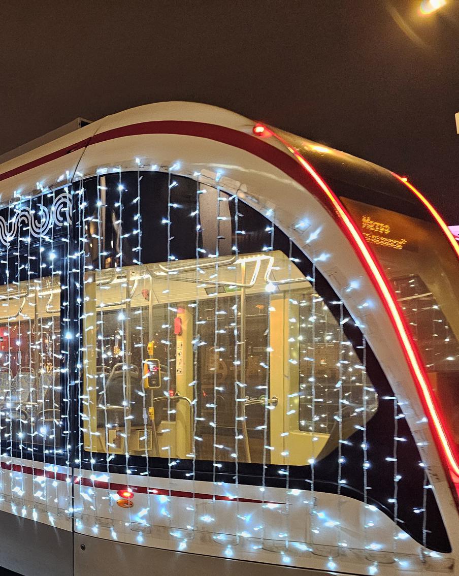 Первый Московский трамвайный диаметр Т1 будет работать всю новогоднюю ночь