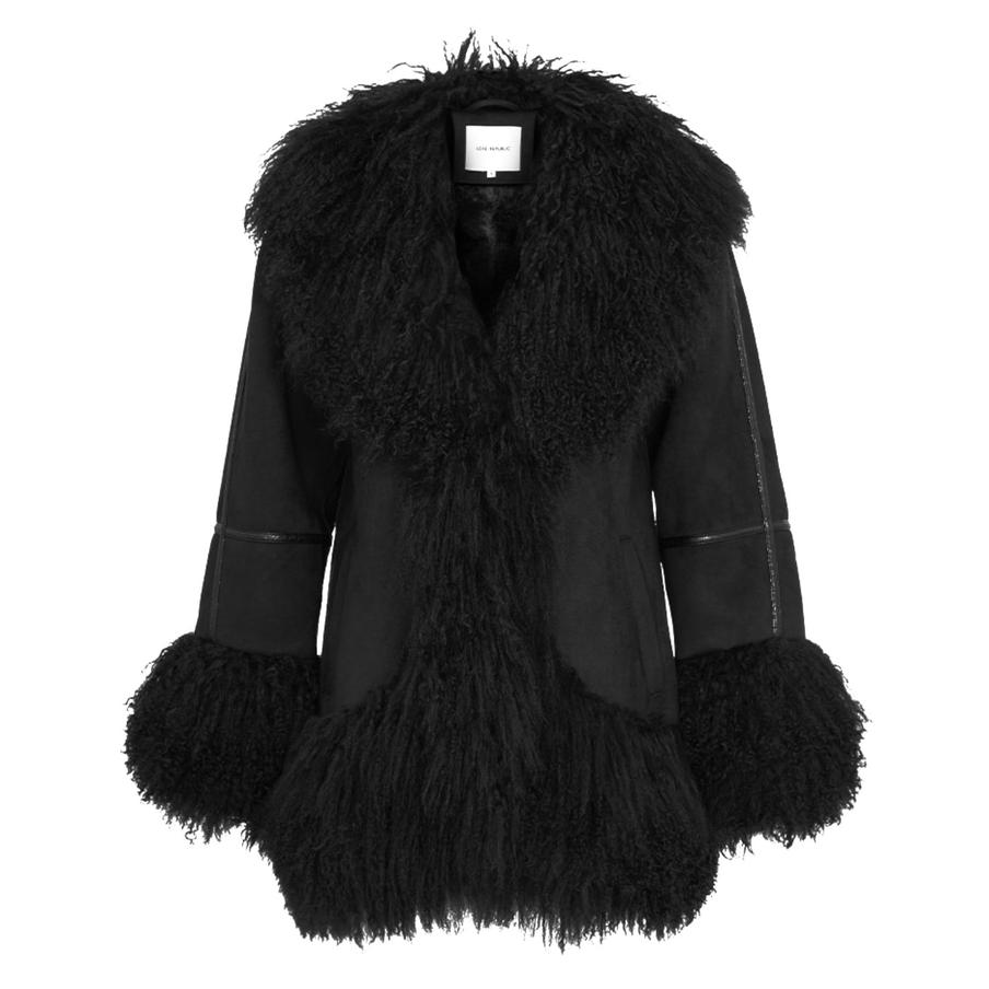 Дублёнка с мехом ламы Love Republic (19 999 ₽)