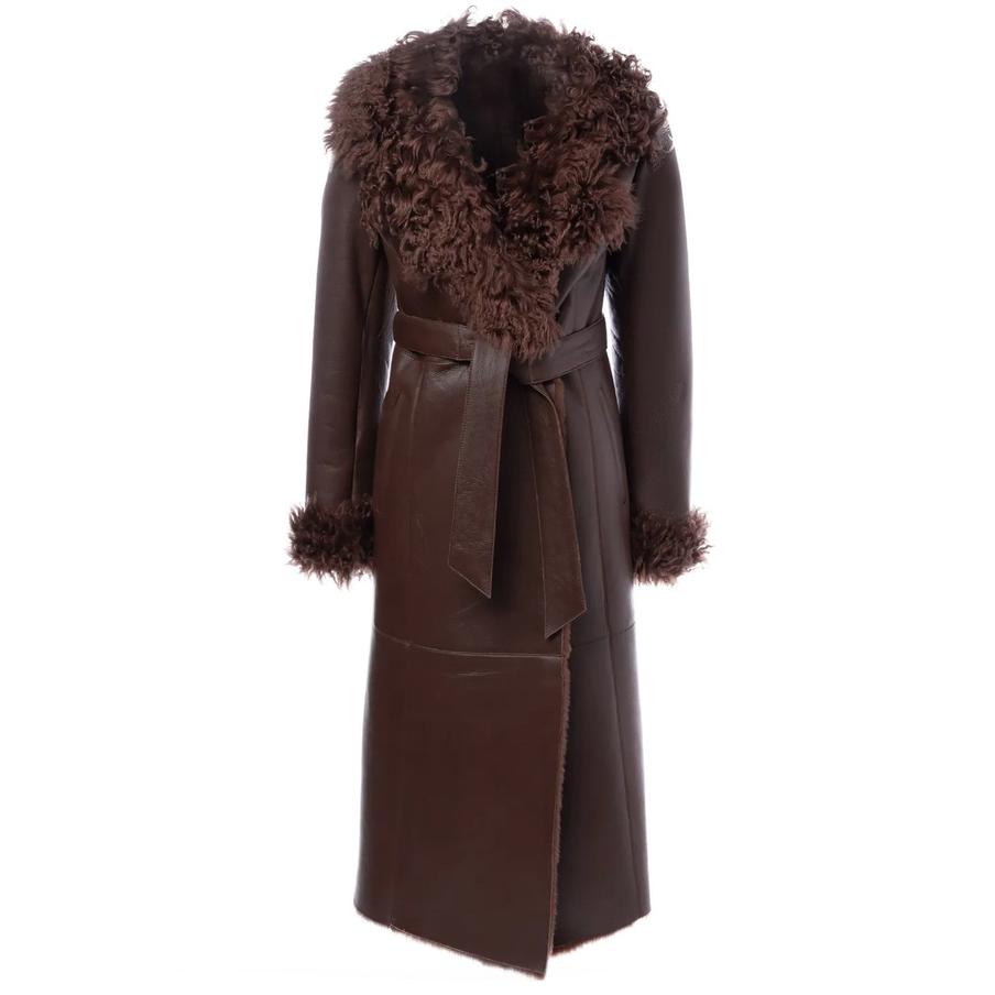 Дублёнка из овчины с поясом "Снежная королева" (64 990 ₽)