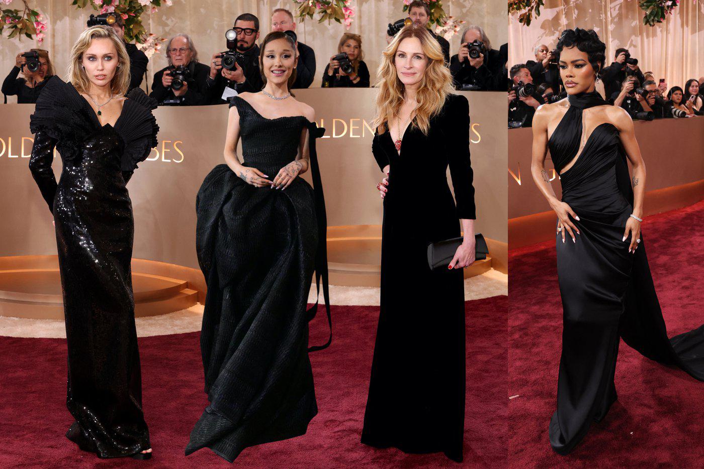 Майли Сайрус, Ариана Гранде, Джулия Робертс и Тейана Тейлор.