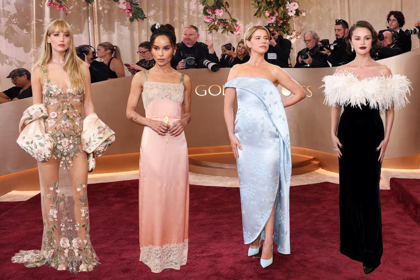 Дженнифер Лоуренс, Зои Кравиц, Джесси Бакли и Селена Гомес.